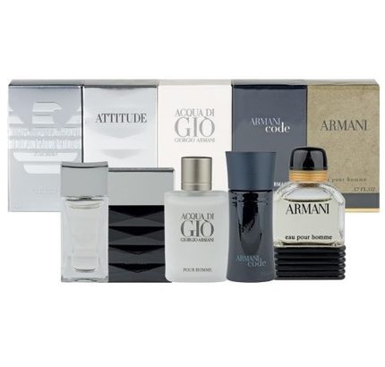 Giorgio Armani Mini 5 pc Fragrance Variety Set for men