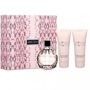 Jimmy Choo by Jimmy Choo 3.3 oz EDP + 3.3 oz Body Lotion + 3.3 oz Shower Gel Gift Set