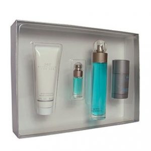 360 BY PERRY ELLIS 4PC GIFT SET EDT + AFTERSHAVE BALM + DEODORANT STICK + MINI FOR MEN perfume | PerfumesLA
