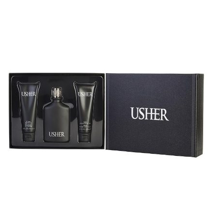 Usher by Usher 3pc Gift Set EDT 3.4 oz + Shower Gel 3.4 oz + Aftershave 3.4 oz for Men