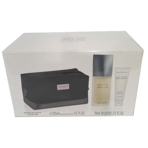 L’EAU D’ISSEY BY ISSEY MIYAKE 3PC GIFT SET EDT + SHOWER GEL + TOILETRY BAG FOR MEN perfume | PerfumesLA
