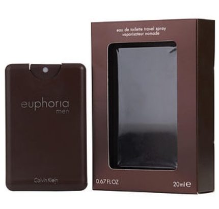 Euphoria by Calvin Klein 0.67 oz EDT Travel Spray for men