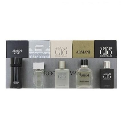 Giorgio Armani Mini 5pc Fragrance Variety Set for men