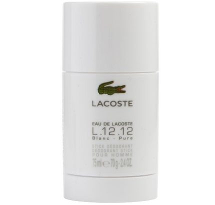 Lacoste L.12.12 Blanc Pure by Lacoste 2.4 oz Deodorant Stick For Men