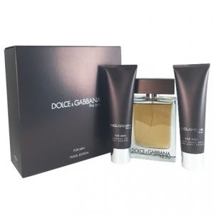 The One Men by Dolce & Gabbana 3pc Gift Set 3.3 oz EDT + After Shave Balm 1.6 oz + Shower Gel 1.6 oz