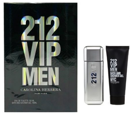 212 VIP BY CAROLINA HERRERA 2PC GIFT SET EDT 3.4 OZ + BATH AND SHOWER GEL 3.4 OZ FOR MEN