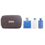 BVLGARI BLV BY BVLGARI 4PC GIFT SET EDT + AFTER SHAVE BALM + SHAMPOO AND SHOWER GEL + BAG FOR MEN perfume | PerfumesLA