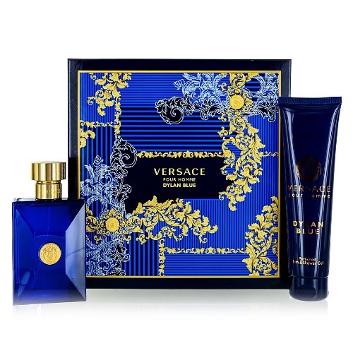 VERSACE POUR HOMME DYLAN BLUE BY VERSACE 2PC GIFT SET EDT + PERFUMED BATH & SHOWER GEL FOR MEN perfume | PerfumesLA