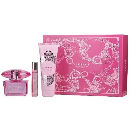 Versace Bright Crystal Absolu by Versace 3pc Gift Set EDP 3 oz + Bath & Shower Gel 5 oz + Rollerball Mini 0.3 oz for Women