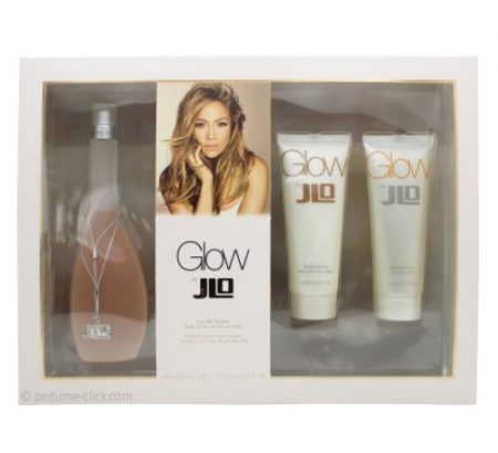 GLOW BY JENNIFER LOPEZ 3PC GIFT SET EDT 3.4 OZ + BODY LOTION 2.5 OZ + SHOWER GEL 2.5 OZ FOR WOMEN
