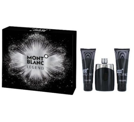 MONT BLANC LEGEND BY MONT BLANC 3PC GIFT SET 3.3 OZ EDT + AFTER SHAVE BALM 3.3 OZ + SHOWER GEL 3.3 OZ FOR MEN