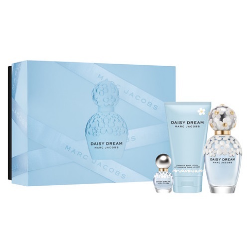 DAISY DREAM BY MARC JACOBS 3PC GIFT SET EDT + BODY LOTION + MINI FOR WOMEN perfume | PerfumesLA