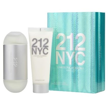 212 NYC by Carolina Herrera 2pc Gift Set for Women EDT 3.4 oz + Hydrating Body Lotion 3.4 oz