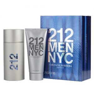 212 BY CAROLINA HERRERA 2PC GIFT SET EDT + AFTER SHAVE GEL perfume | PerfumesLA