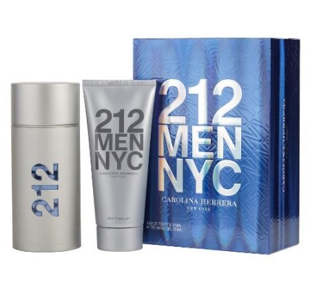 212 BY CAROLINA HERRERA 2PC GIFT SET EDT 3.4 OZ + AFTER SHAVE GEL 3.4 OZ