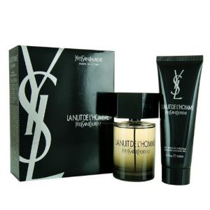 LA NUIT DE L’HOMME BY YVES SAINT LAURENT 2PC GIFT SET EDT + ALL OVER SHOWER GEL FOR MEN perfume | PerfumesLA