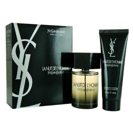 LA NUIT DE L’HOMME BY YVES SAINT LAURENT 2PC GIFT SET EDT 3.3 OZ + ALL OVER SHOWER GEL 3.3 OZ FOR MEN