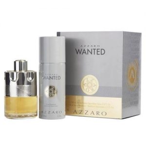 AZZARO WANTED BY AZZARO 2PC GIFT SET EDT + DEODORANT SPRAY FOR MEN perfume | PerfumesLA