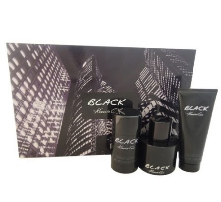 BLACK BY KENNETH COLE 3PC GIFT SET EDT 3.4 OZ + AFTERSHAVE BALM 3.4 OZ + DEODORANT STICK FOR MEN