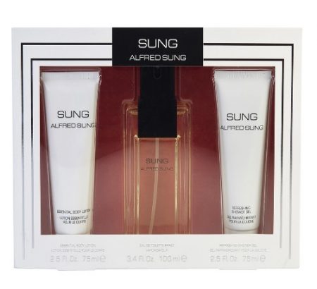 SUNG BY ALFRED SUNG 3PC GIFT SET EDP 3.4 OZ + BODY LOTION 2.5 OZ + SHOWER GEL 2.5 OZ FOR WOME