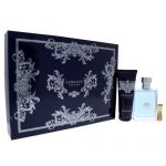 VERSACE POUR HOMME BY VERSACE 3PC GIFT SET EDT + HAIR & BODY SHAMPOO + MONEY CLIP perfume | PerfumesLA