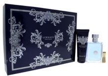 VERSACE POUR HOMME BY VERSACE 3PC GIFT SET EDT + HAIR & BODY SHAMPOO + MONEY CLIP perfume | PerfumesLA
